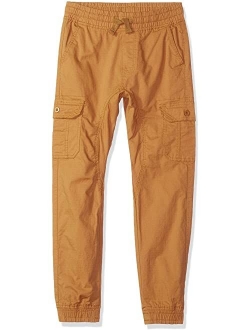 Washed Stretch Ripstop Cargo Jogger Pants
