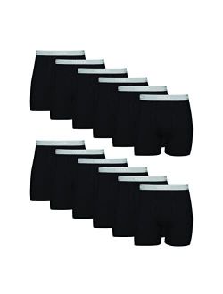 Men's Tagless Cool Dri Long Leg Boxer Briefs with ComfortFlex Waistband-Multiple Packs Available