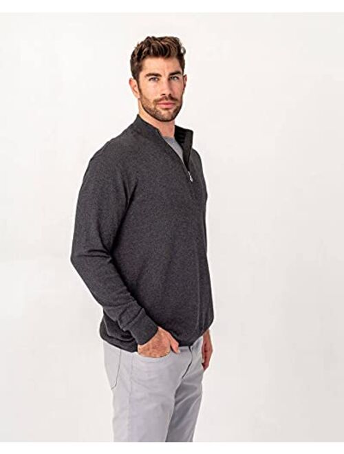 Linksoul Cotton-Cashmere Quarter-Zip Sweater