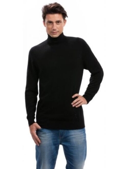Citizen Cashmere Mens Turtleneck Sweater - 100% Cashmere