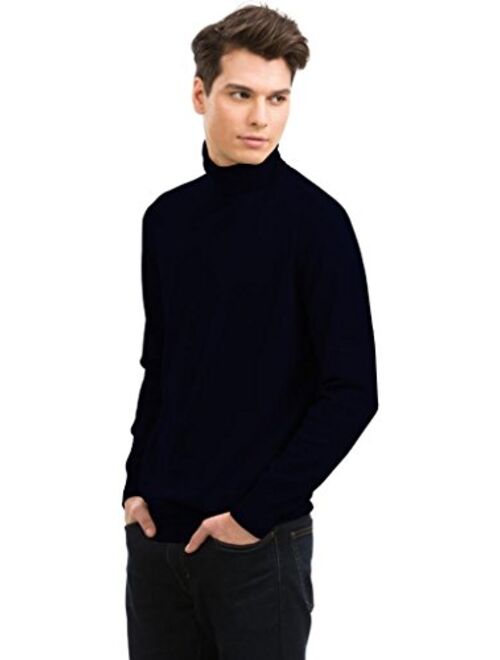 Citizen Cashmere Mens Turtleneck Sweater - 100% Cashmere