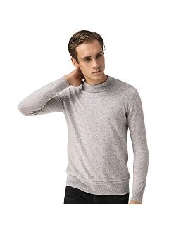 BEYOND FASHION Men's 100% Pure Cashmere Sweater Turtle Neck Long Sleeve Pullover