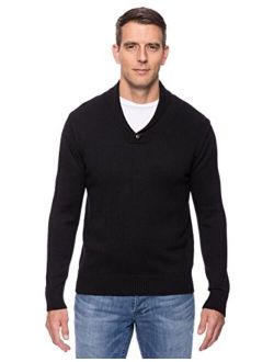Noble Mount Tocco Reale Gift Packaged Men's Cashmere Blend Shawl Collar Pullover Sweater