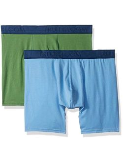 Men's Cotton Stretch Boxer Brief (Packs of 2 and 4)