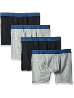 Men's Cotton Stretch Boxer Brief (Packs of 2 and 4)