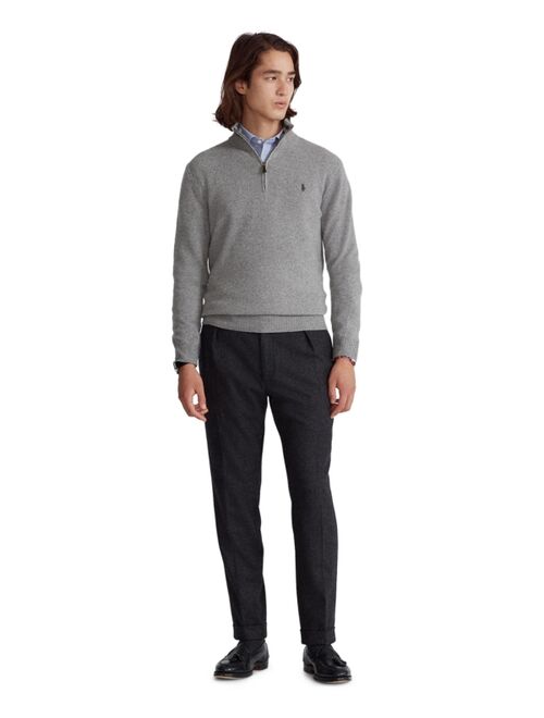 Polo Ralph Lauren Men's Cashmere Blend Quarter-Zip Sweater