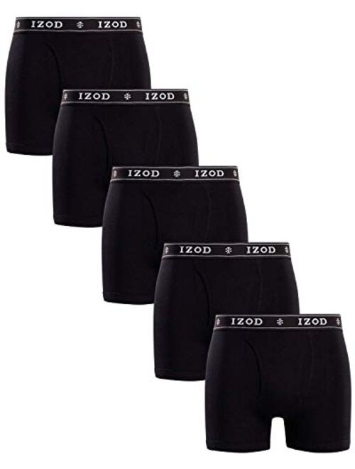 Buy IZOD Men’s Underwear – Cotton Boxer Briefs with Functional Fly (5 ...