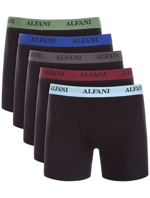 Alfani Men's 5-Pk. Moisture-Wicking Boxer Briefs, Created for Macy's