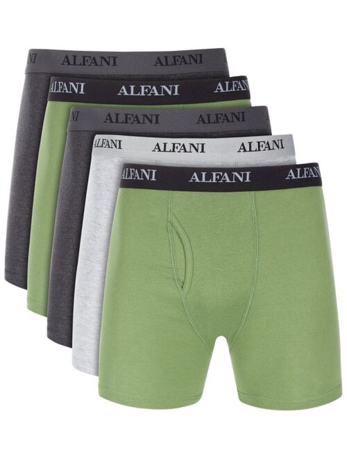 Alfani Men's Solid Boxer Briefs - 5 pk., Created for Macy's