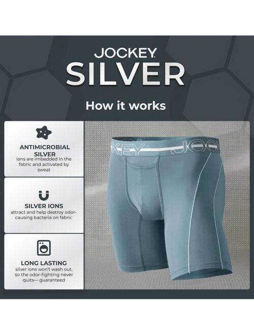 Jockey Men's Sport® Silver Solution Stretch Long Leg Boxer Briefs
