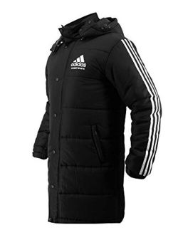 Combat Sports Winter Long Parka Coat - Black