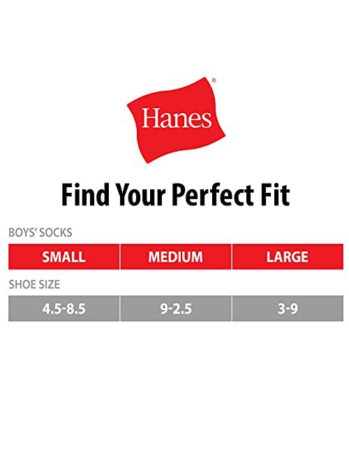 Hanes Boys' Performance X-Temp 6-Pair Ankle Socks