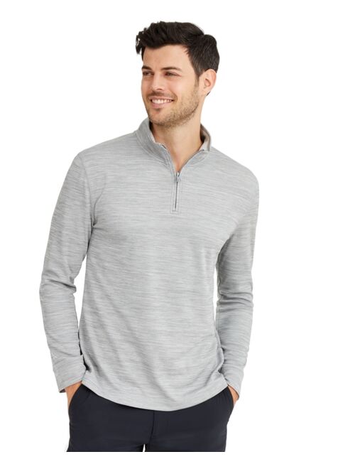 Club Room Men's Quarter-Zip Tech Sweatshirt, Created for Macy's