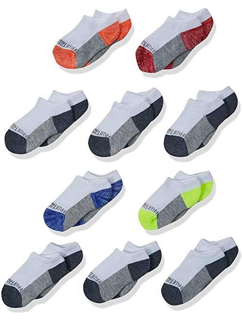 Fruit of the Loom 10-pair Half Cushion No Show Socks