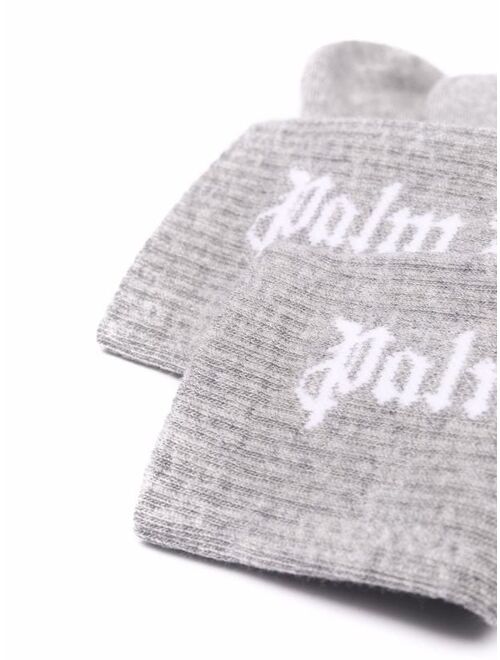 Palm Angels intarsia-logo high socks