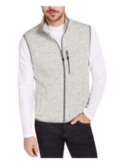 Men's Solid Fleece Sweater Vest, Created for Macy's