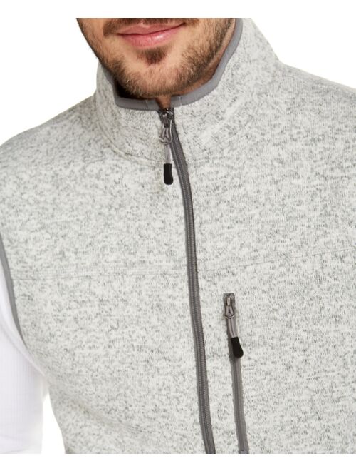 Club Room Men's Solid Fleece Sweater Vest, Created for Macy's