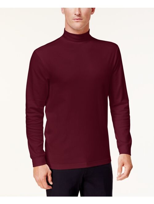Club Room Men's Solid Mock Neck Turtleneck Shirt, Created for Macy's