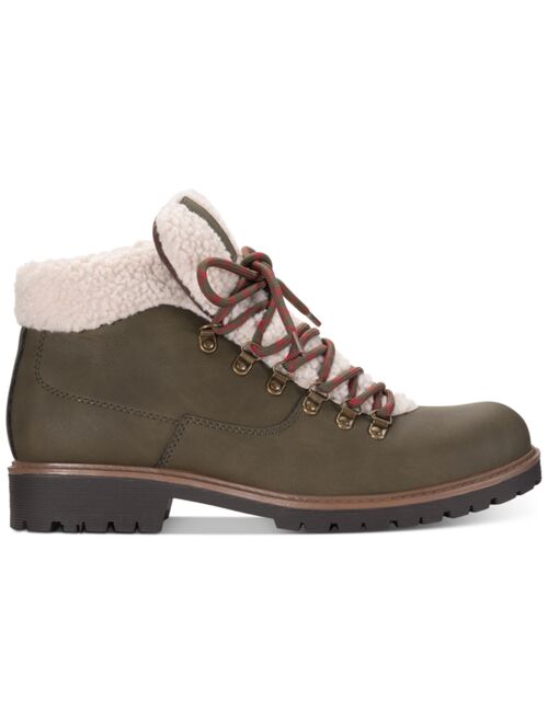 Club Room Men's Glenn Sherpa Collar Mid-Height Boots, Created for Macy's