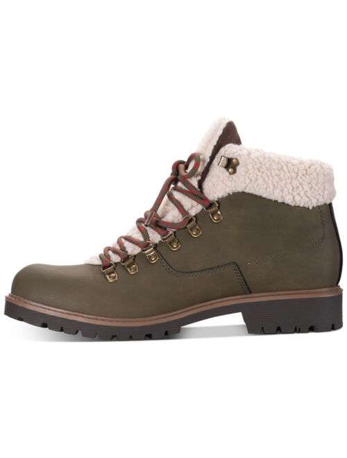 Club Room Men's Glenn Sherpa Collar Mid-Height Boots, Created for Macy's