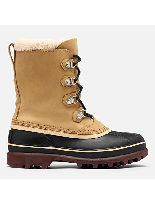 Sorel Men's Caribou Stack WP Boot - Harsh Weather - Waterproof - Buff