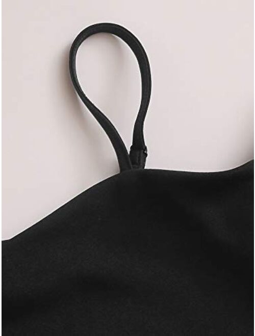 Romwe Girl's 2 Piece Shorts Set Cold Shoulder Crop Tops and Beach Shorts Outfit