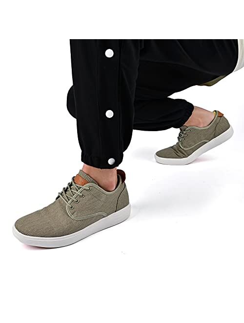 TIOSEBON Men's Canvas Fashion Sneakers-Casual Walking Shoes