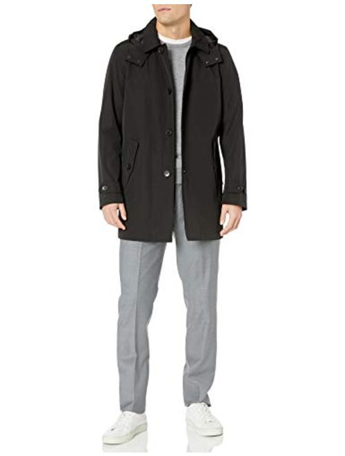 Tommy Hilfiger Men's Hooded Rain Trench Jacket