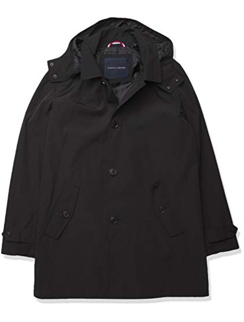 Tommy Hilfiger Men's Hooded Rain Trench Jacket