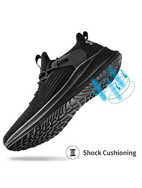 Slow Man Mens Athletic Walking Running Shoes - Non Slip Fashion Casual Tennis Sneakers