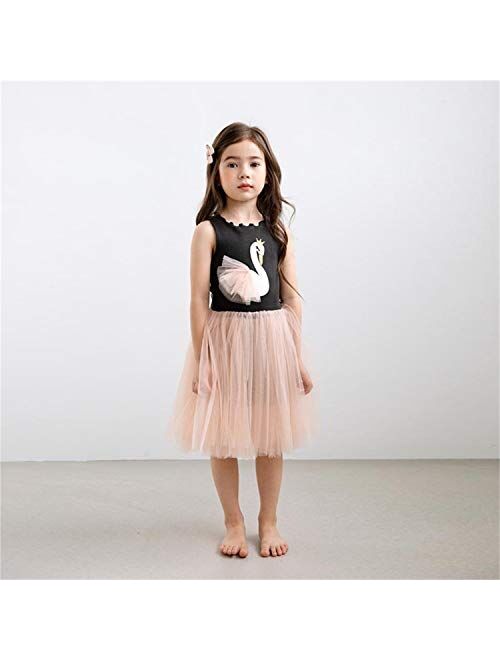 TTYAOVO Baby Girls Tulle Dress Toddlers Sleeveless Sundress Flower Princess Dress