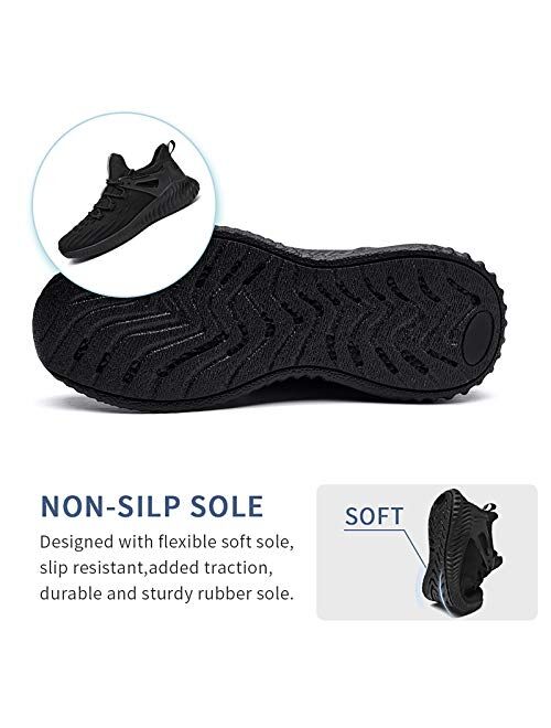 Slow Man Men's Slip On Tennis Shoes - Athletic Walking Casual Non-Slip Sneakers