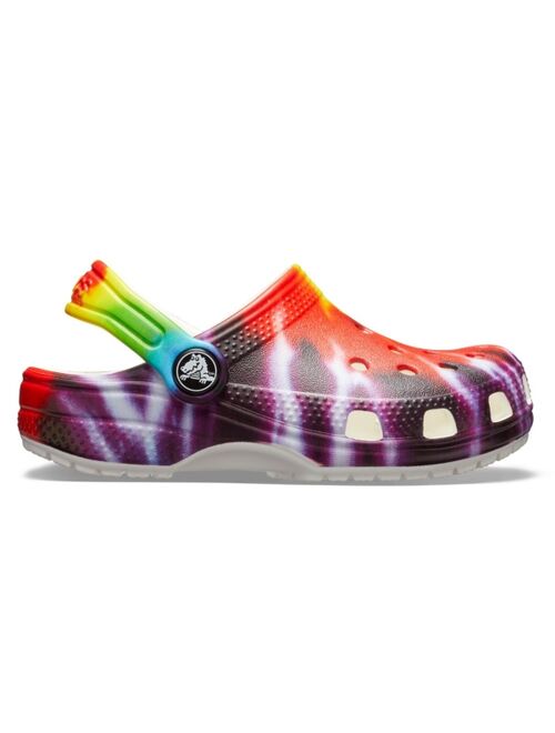 Crocs Big Kids Classic Tie-Dye Graphic Clog Shoes from Finish Line