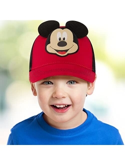 Toddler Baseball Hat for Boy’s Ages 2-4, Mickey Mouse Kids Cap, Washed Sunhat