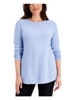 Karen Scott Nep Curved-Hem Sweater, Created for Macy's