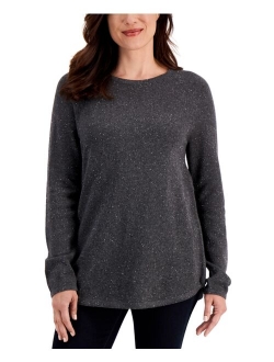 Karen Scott Nep Curved-Hem Sweater, Created for Macy's