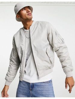 bomber jacket in pearl