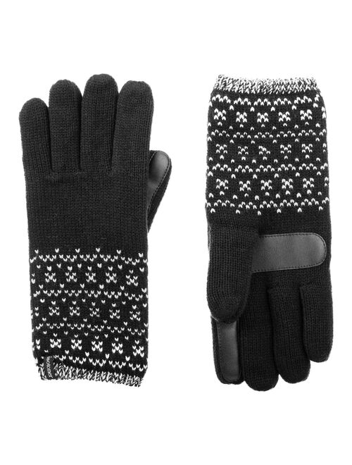 Women's isotoner Water-Repellent Elongated Birdseye Gloves