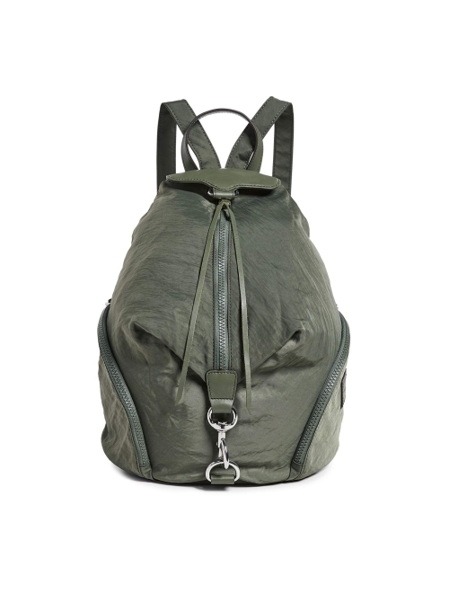 Rebecca Minkoff Women's Julian Nylon Backpack, Olive, Green, One Size