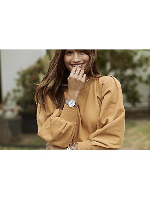 Rebecca Minkoff Women's Quartz Watch with Stainless Steel Strap, Gold, 16 (Model: 2200002)