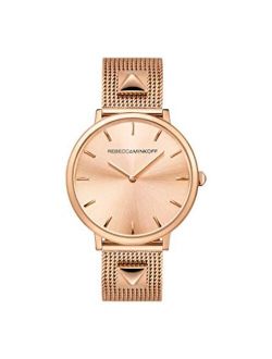 Women's Quartz Watch with Stainless Steel Strap, Rose Gold, 16 (Model: 2200003)