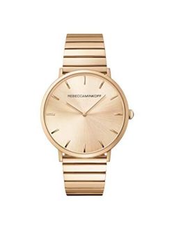 Women's Quartz Watch with Stainless Steel Strap, Rose Gold, 20 (Model: 2200007)