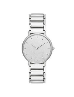 Women's Quartz Watch with Stainless Steel Strap, Silver, 16 (Model: 2200258)