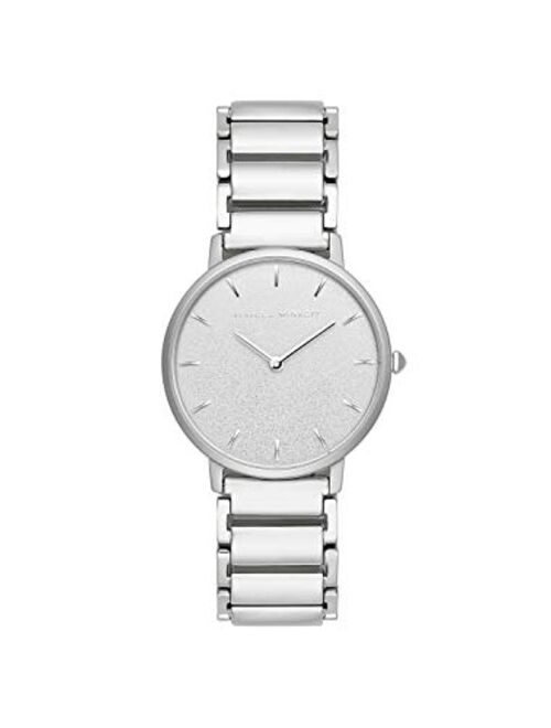 Rebecca Minkoff Women's Quartz Watch with Stainless Steel Strap, Silver, 16 (Model: 2200258)
