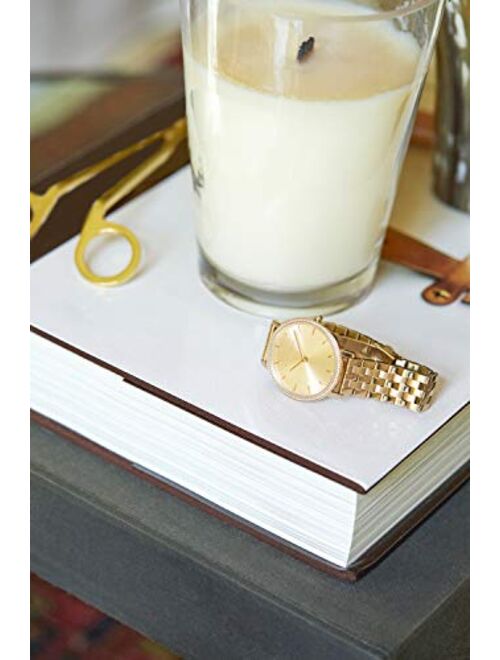 Rebecca Minkoff Women's Quartz Watch with Stainless Steel Strap, Rose Gold, 16 (Model: 2200260)