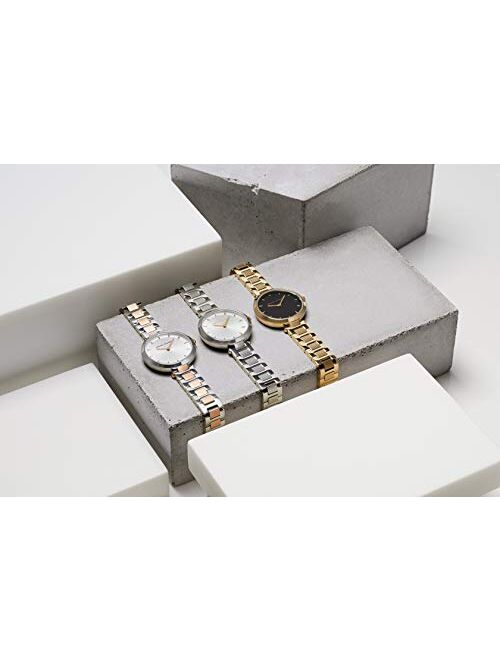 Rebecca Minkoff Women's Quartz Watch with Stainless Steel Strap, Silver, 13 (Model: 2200276)