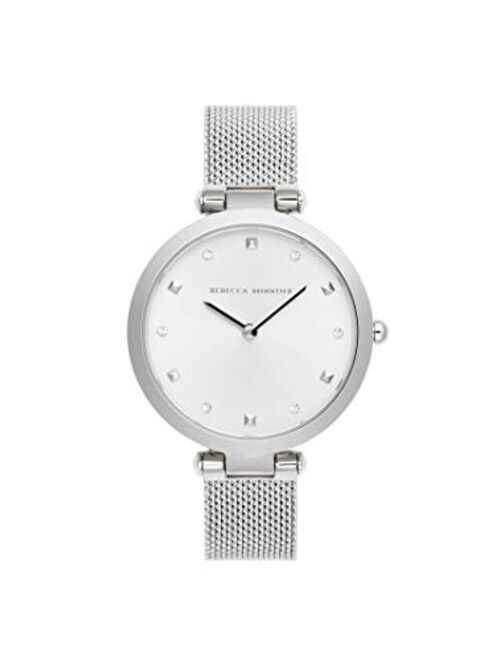 Rebecca Minkoff Women's Quartz Watch with Stainless Steel Strap, Silver, 13 (Model: 2200299)