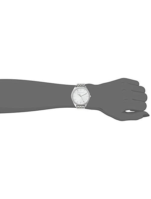 Rebecca Minkoff Women's Amari Quartz Watch with Stainless Steel Strap, Silver, 17 (Model: 2200325)