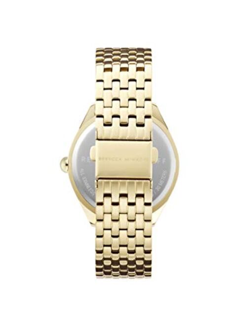 Rebecca Minkoff Women's Quartz Watch with Stainless Steel Strap, Gold, 17 (Model: 2200326)