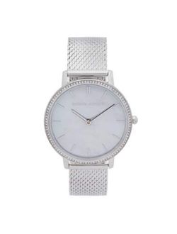 Women's Quartz Watch with Stainless Steel Strap, Silver, 16 (Model: 2200367)